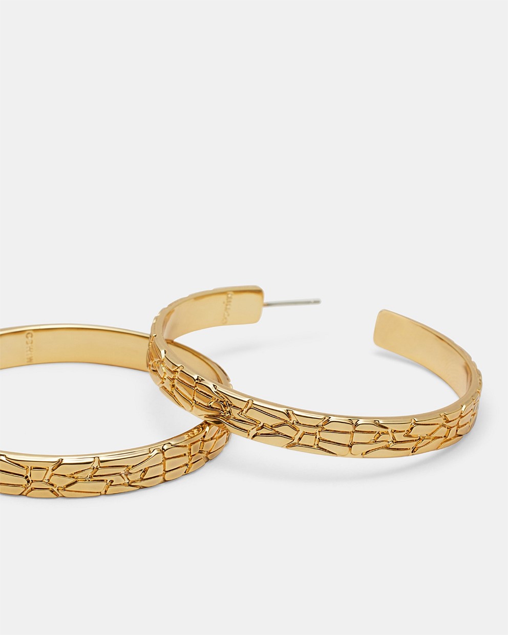 Cool Cat Large Hoop Earrings