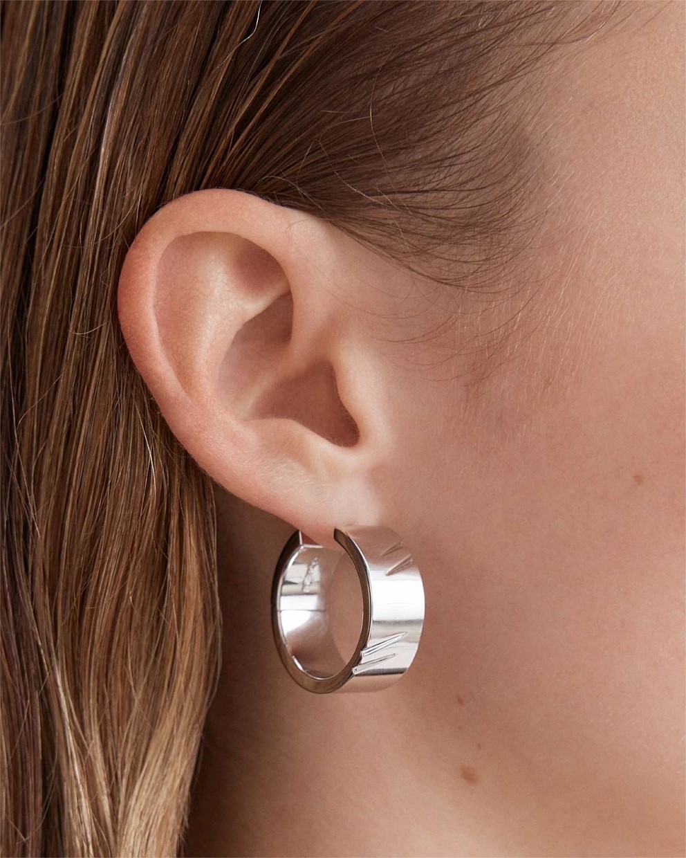 Instrumental Huggie Hoop Earrings