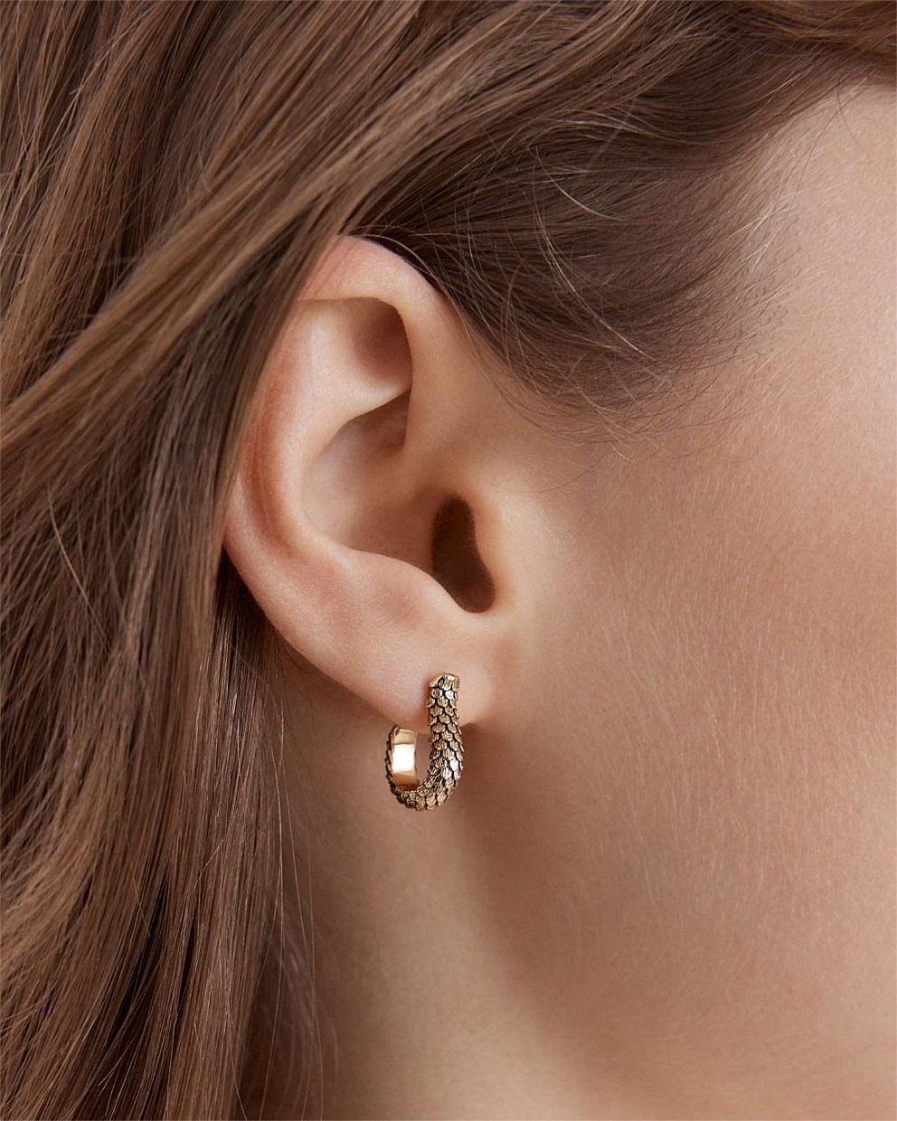 Scales Hoop Earrings