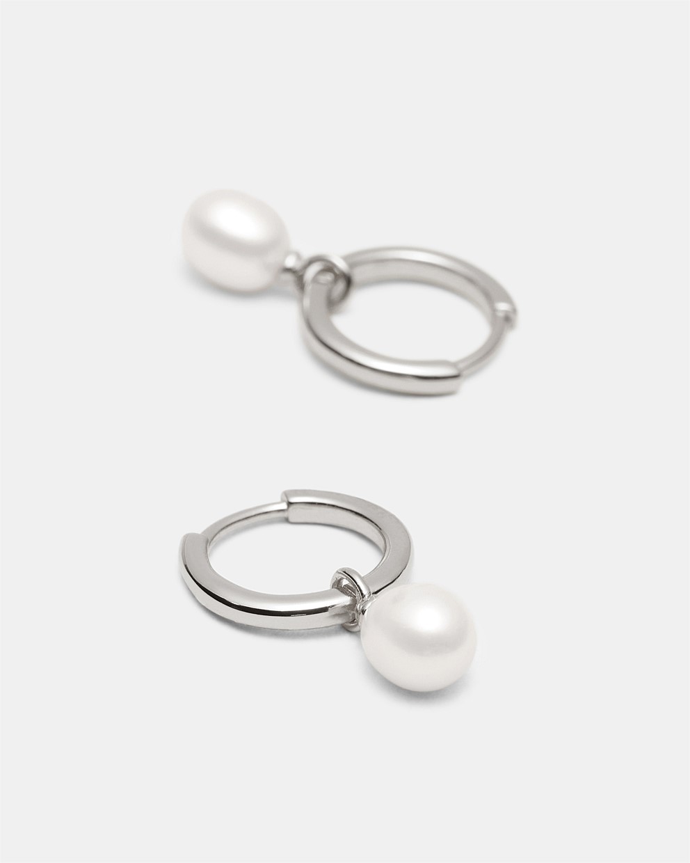 Purete Charm Hoop Earrings