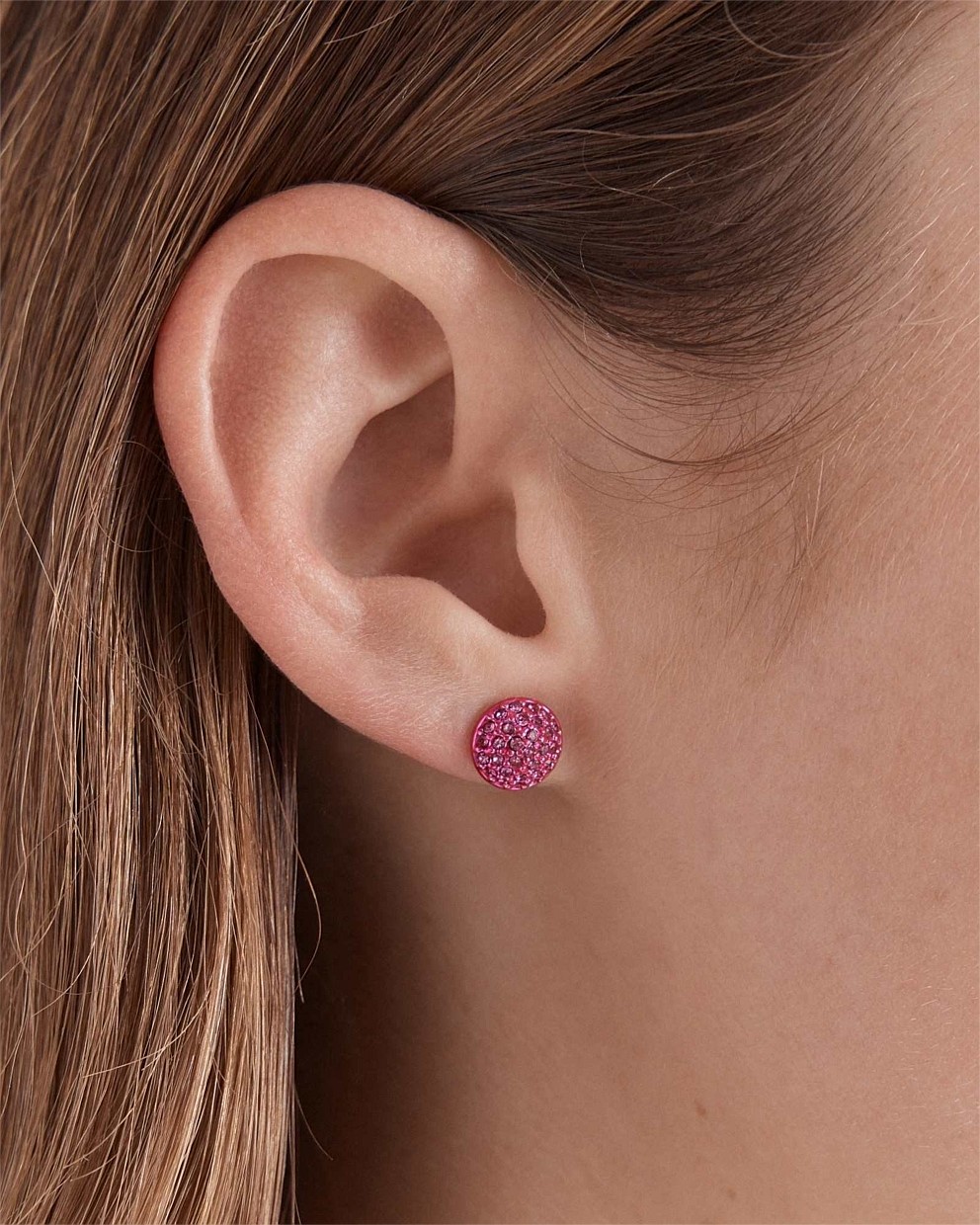 Disco Pave Stud Earrings