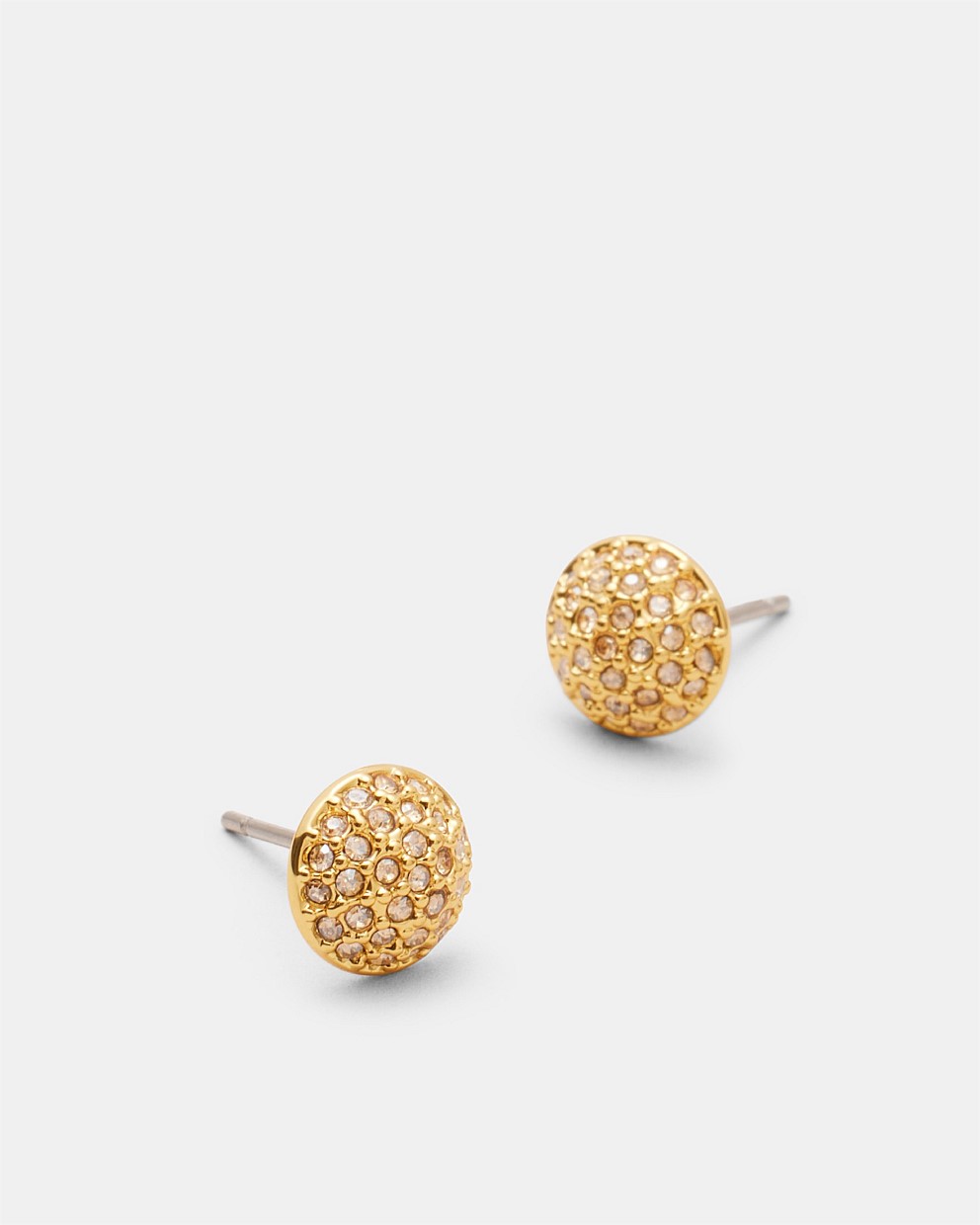 Disco Pave Stud Earrings