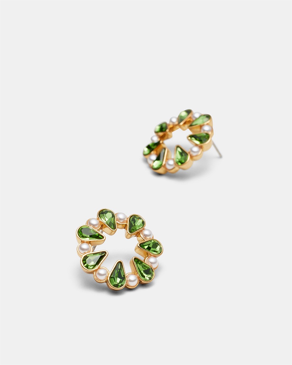 Pull Up To The Bumper Crystal Stud Earrings