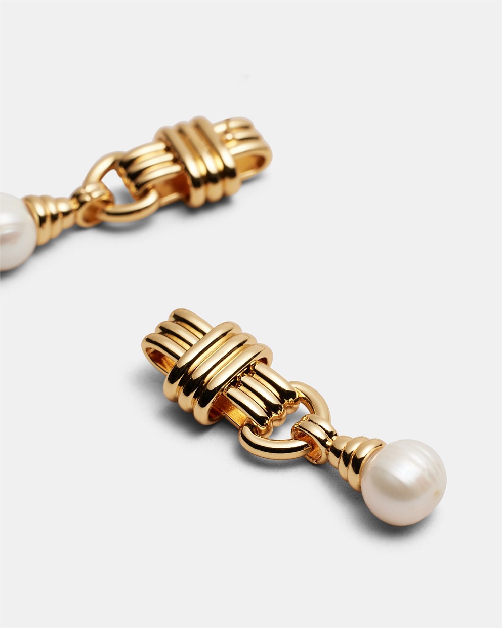 Ice & A Slice Pearl Drop Earrings