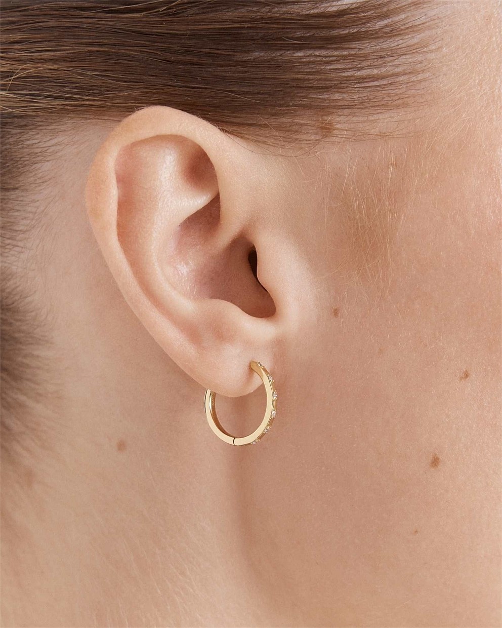 Vela Large Huggie Hoop Earrings