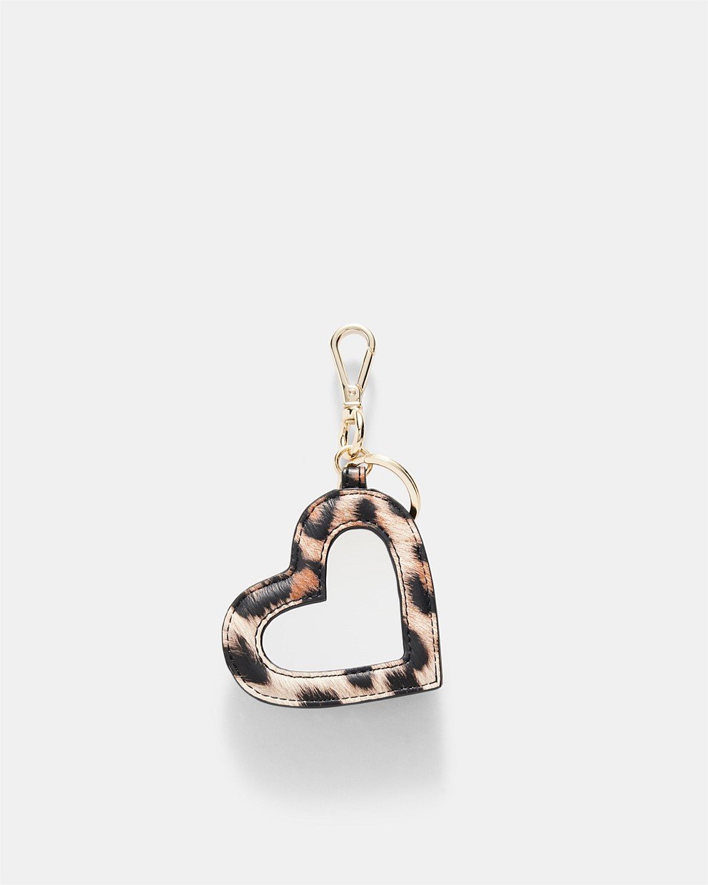 Heart Mirror Bag Charm