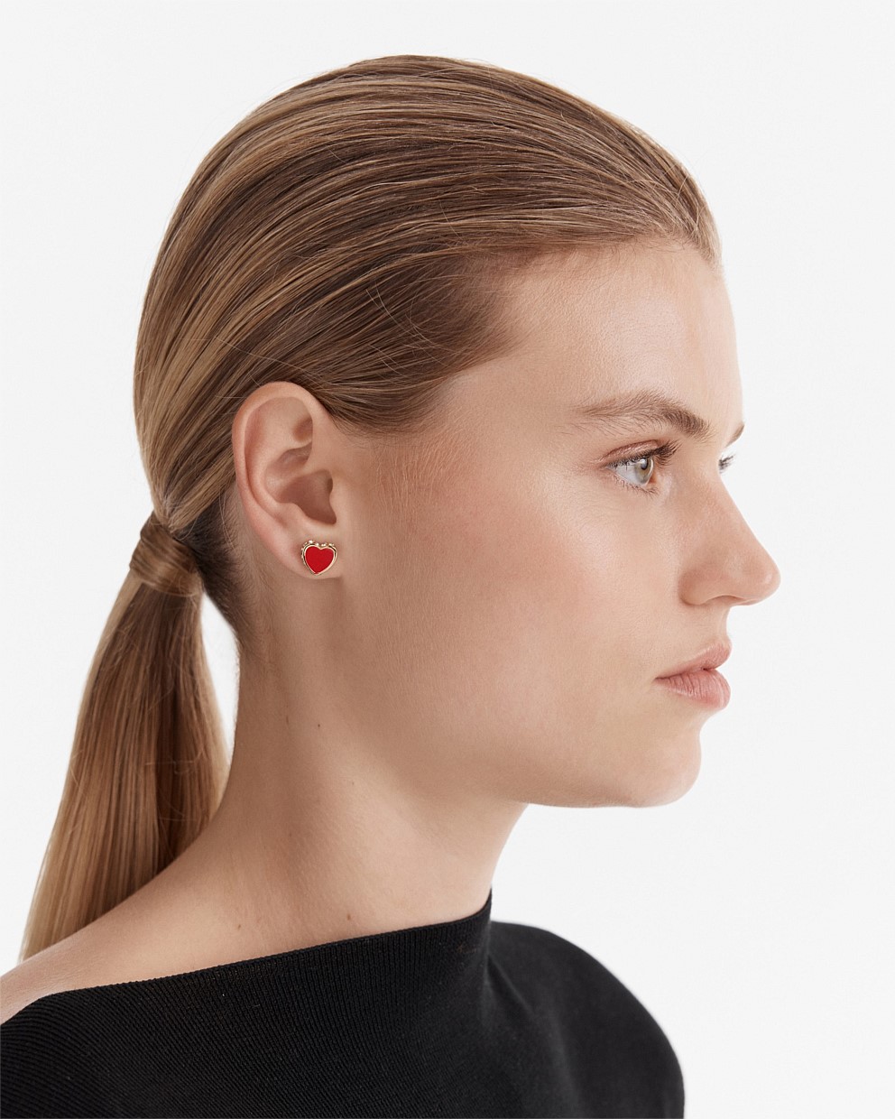 Lover Heart Stud Earrings