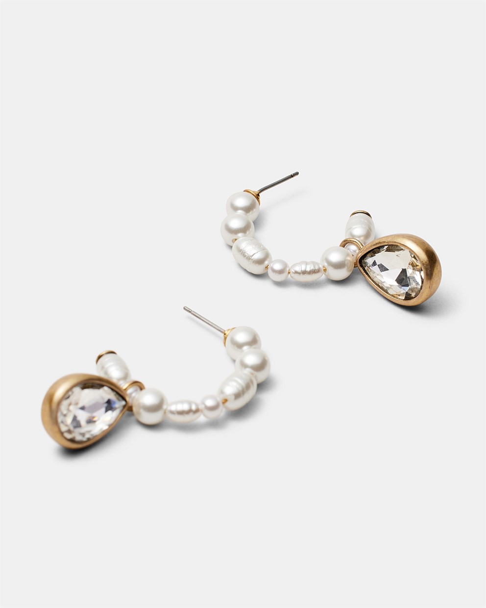 Bubbly Pearl Hoop Earrings