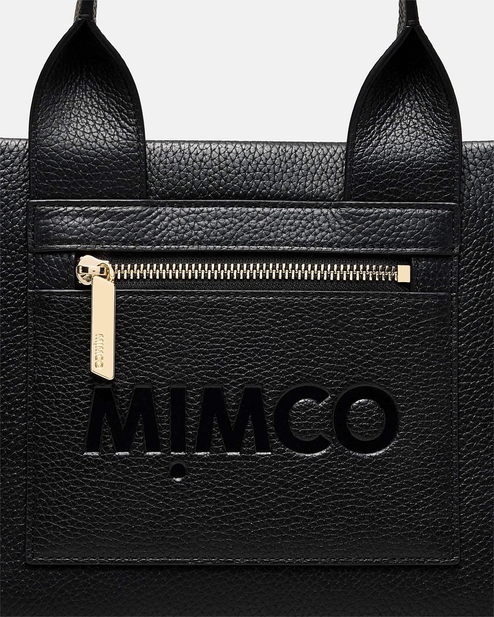 Patch Leather Mini Tote Bag