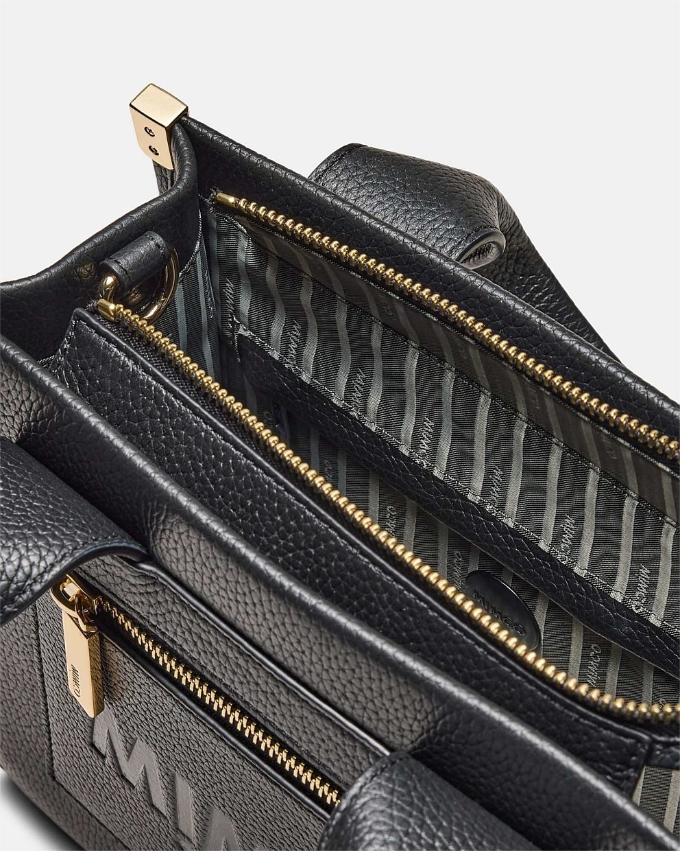 Patch Leather Mini Tote Bag