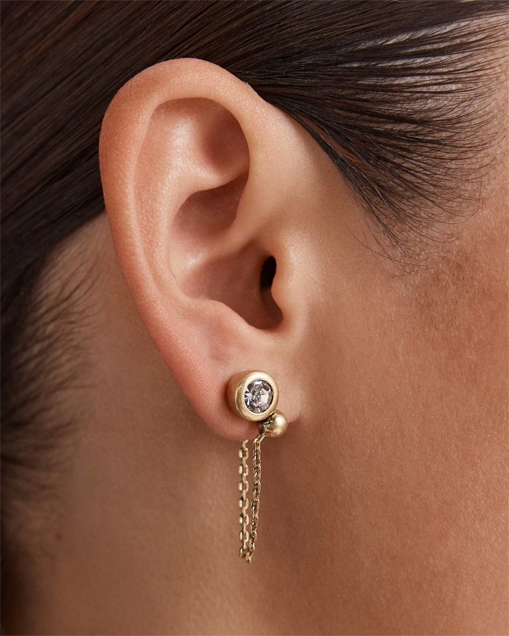 Bubbly Chain Stud Earrings