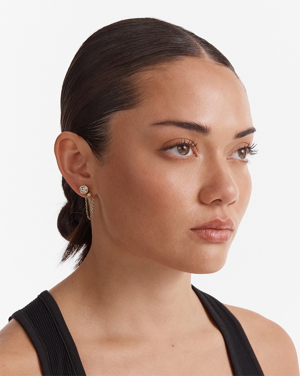 Bubbly Chain Stud Earrings