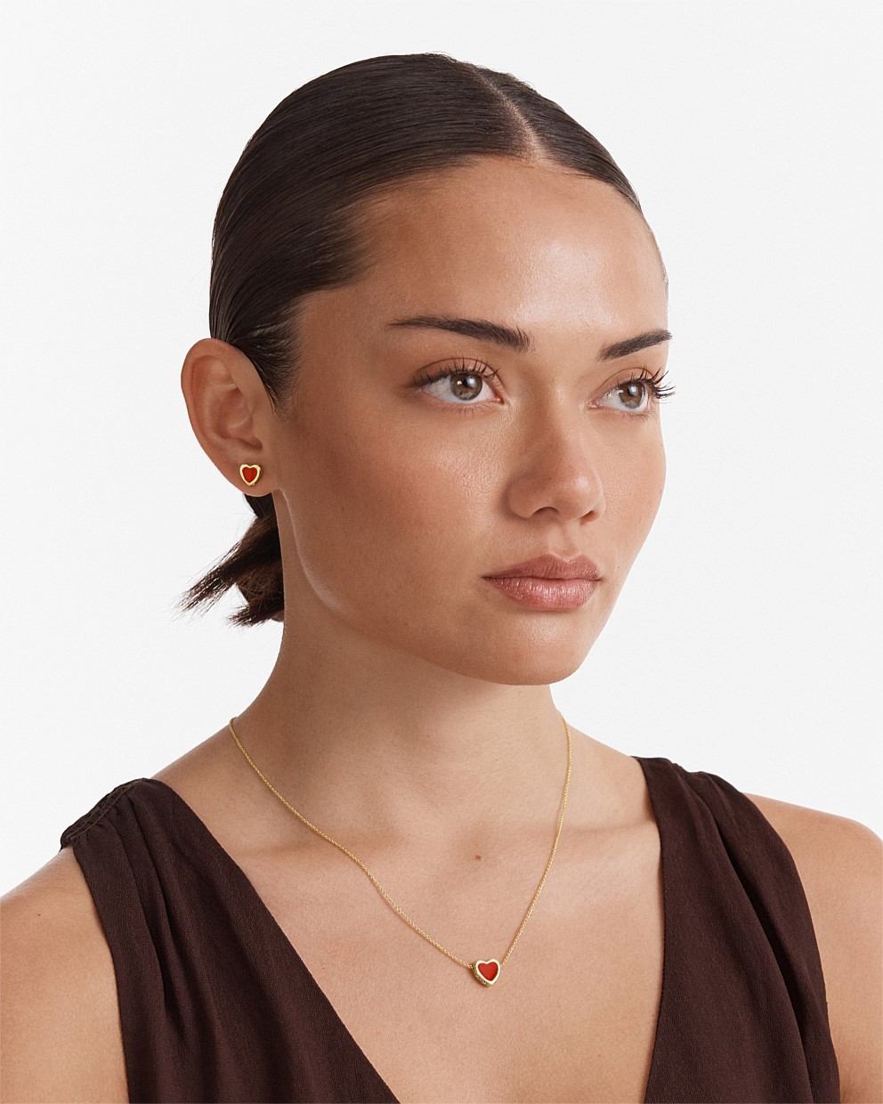 Lover Heart Earrings And Necklace Set
