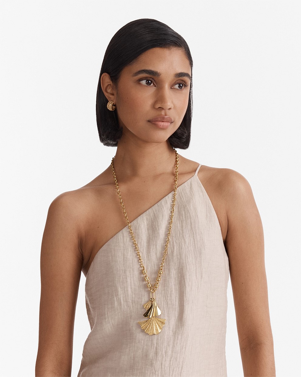 Fold Long Necklace