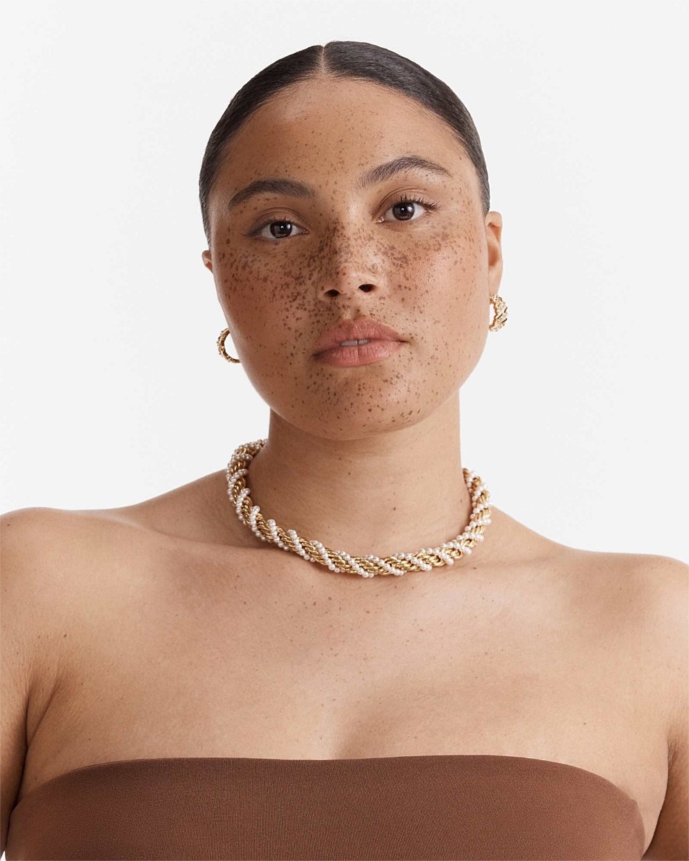 Weave Pearl Necklace