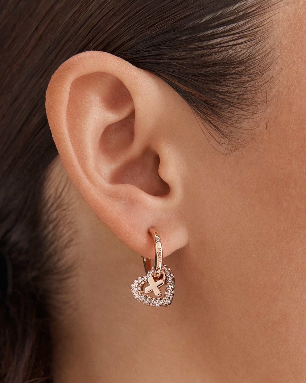 Encanto Heart Hoop Earrings