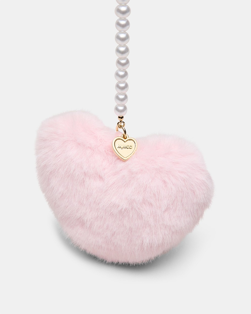 Pearl Heart Bag Charm