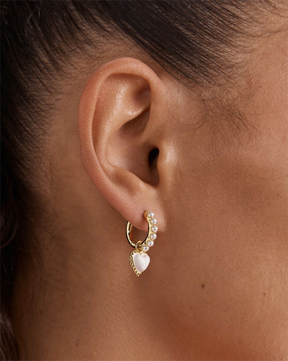 En Pointe Hoop Earrings