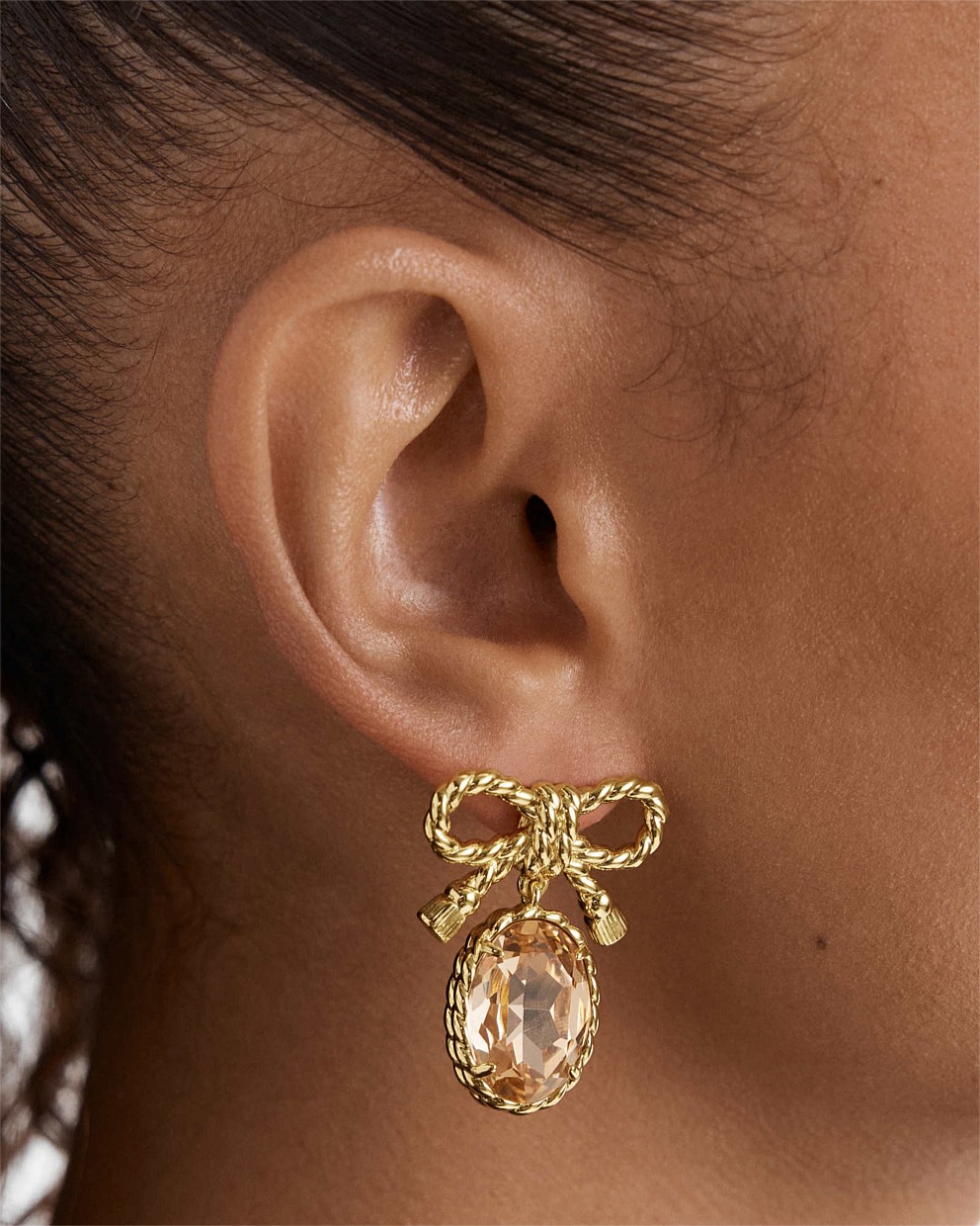 Tie A Bow Drop Earrings