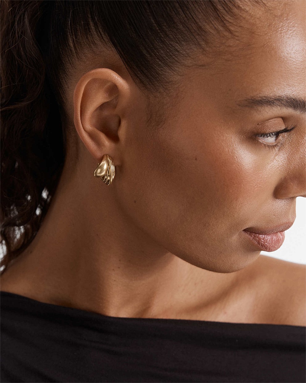Deux Hoop Earrings
