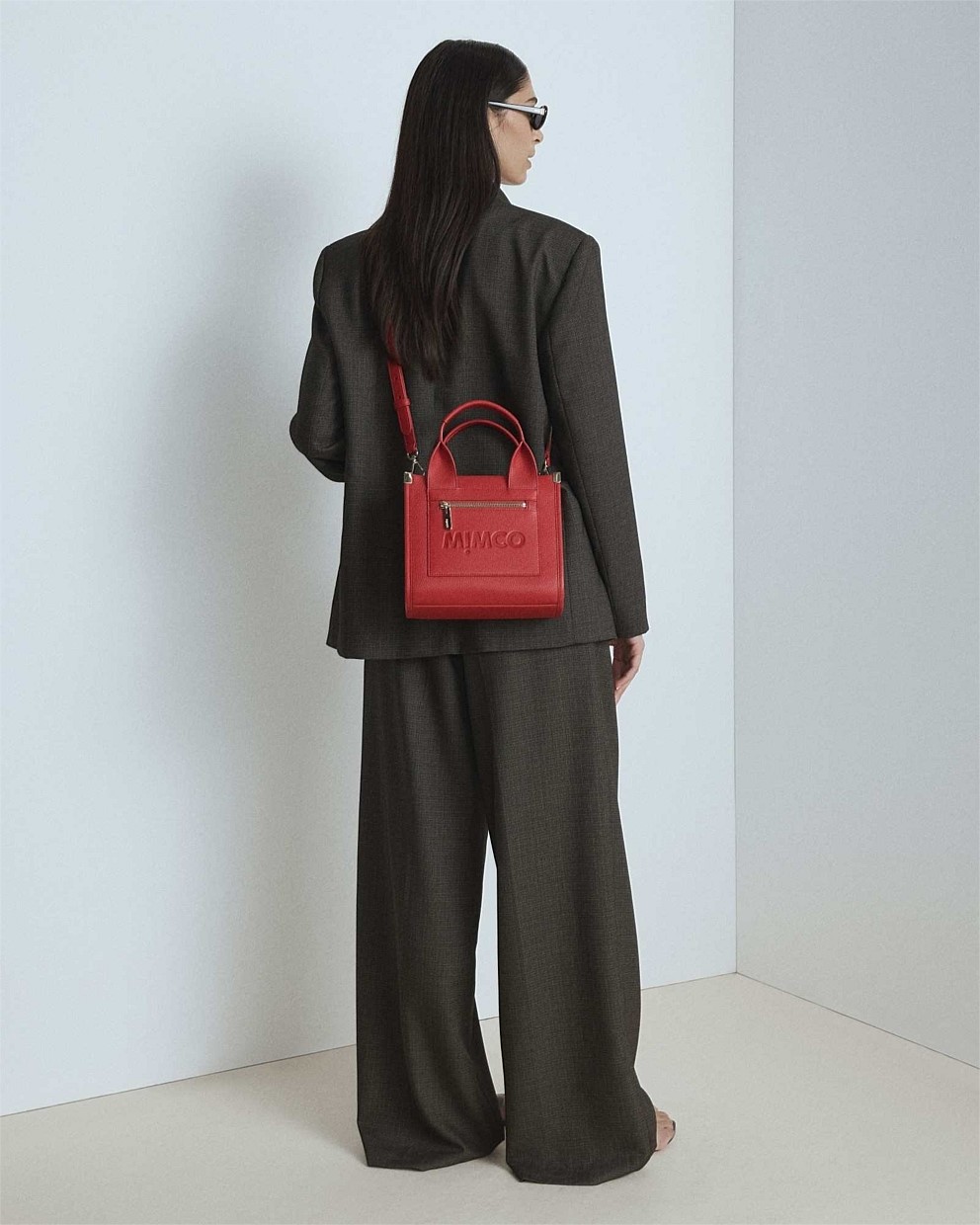 Patch Leather Mini Tote Bag