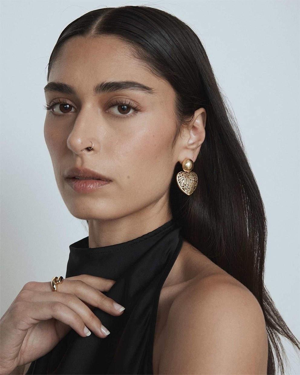 Fond Heart Drop Earrings