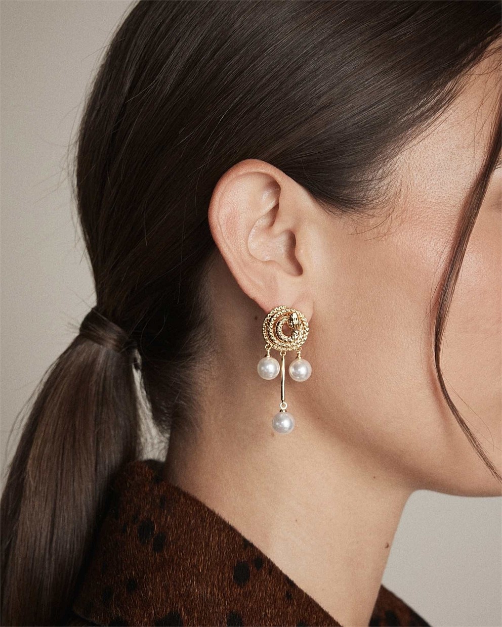 Serpentina Pearl Earrings