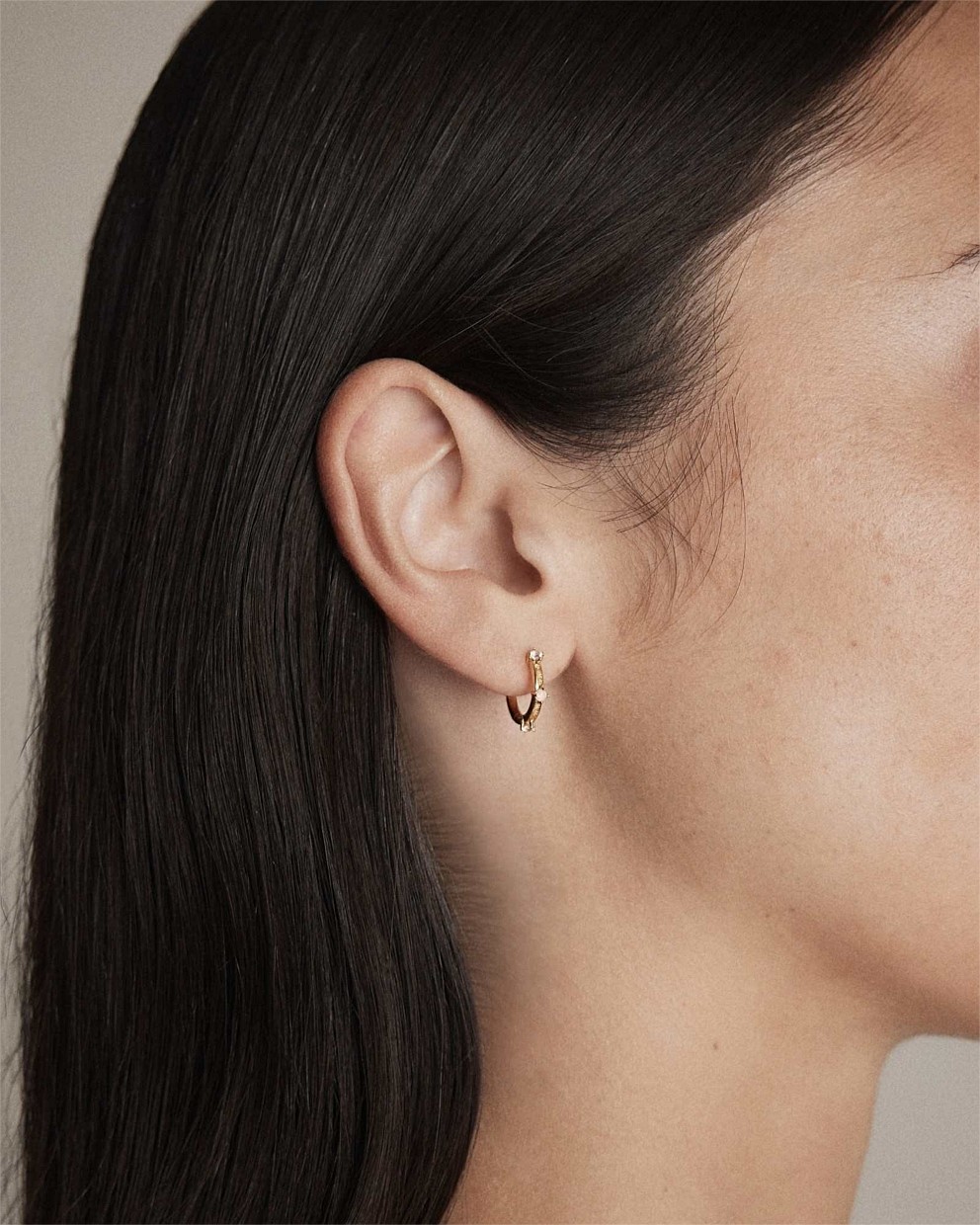 Opalescent Hoop Earrings