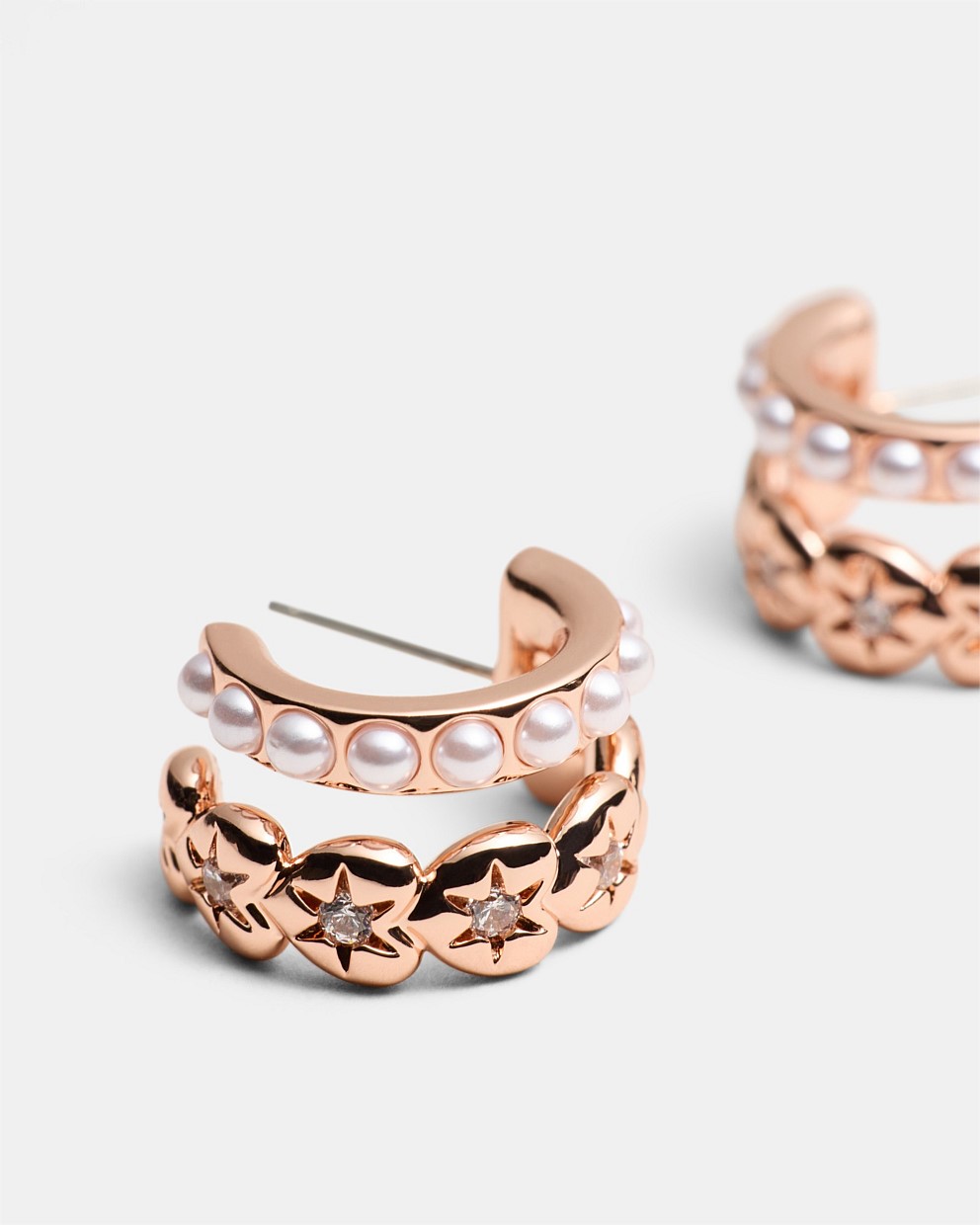 Westlyn Heart Duo Hoop Earrings