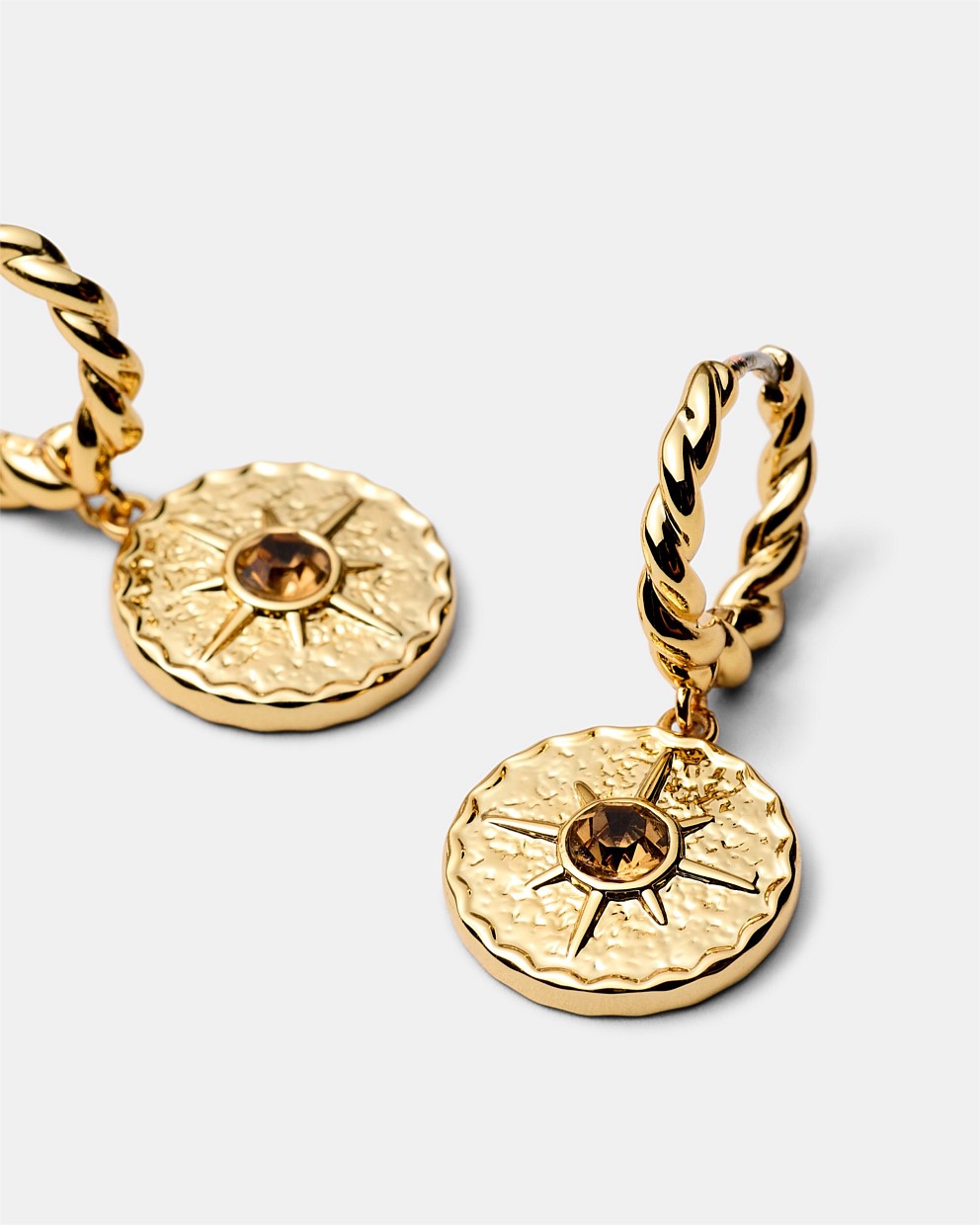 La Chance Charm Hoop Earrings