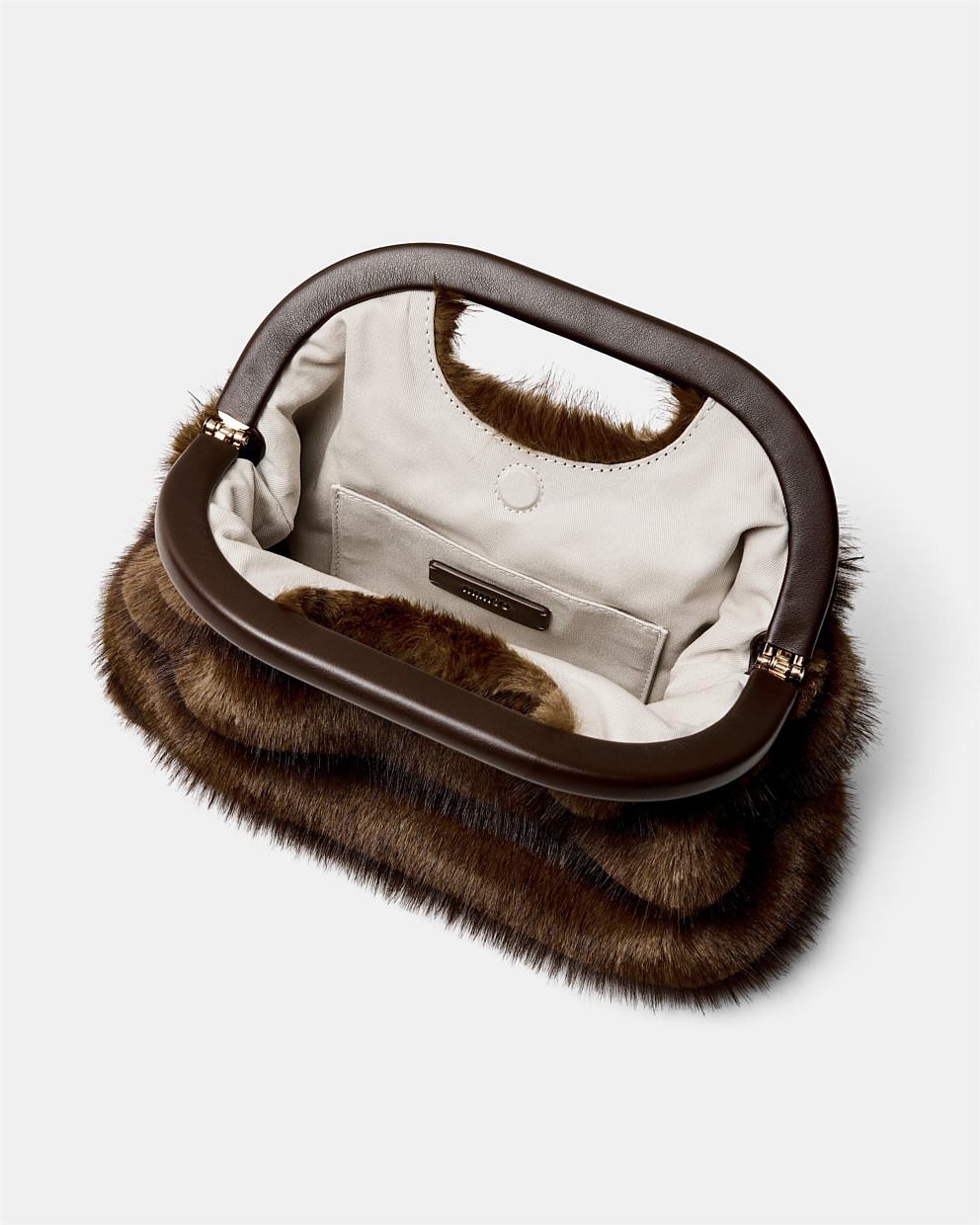 Faux Fur Frame Bag