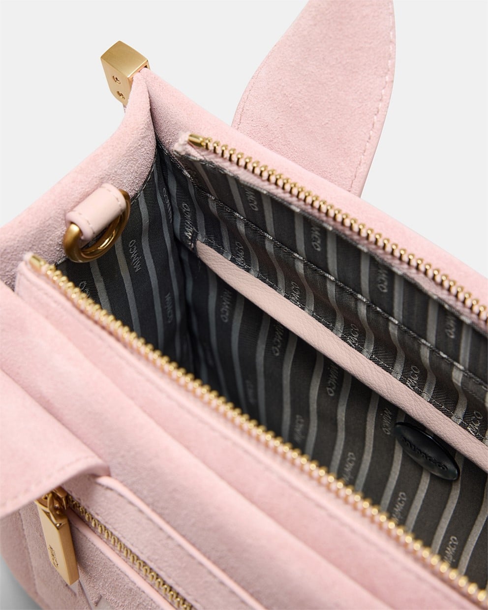 Patch Leather Mini Tote Bag
