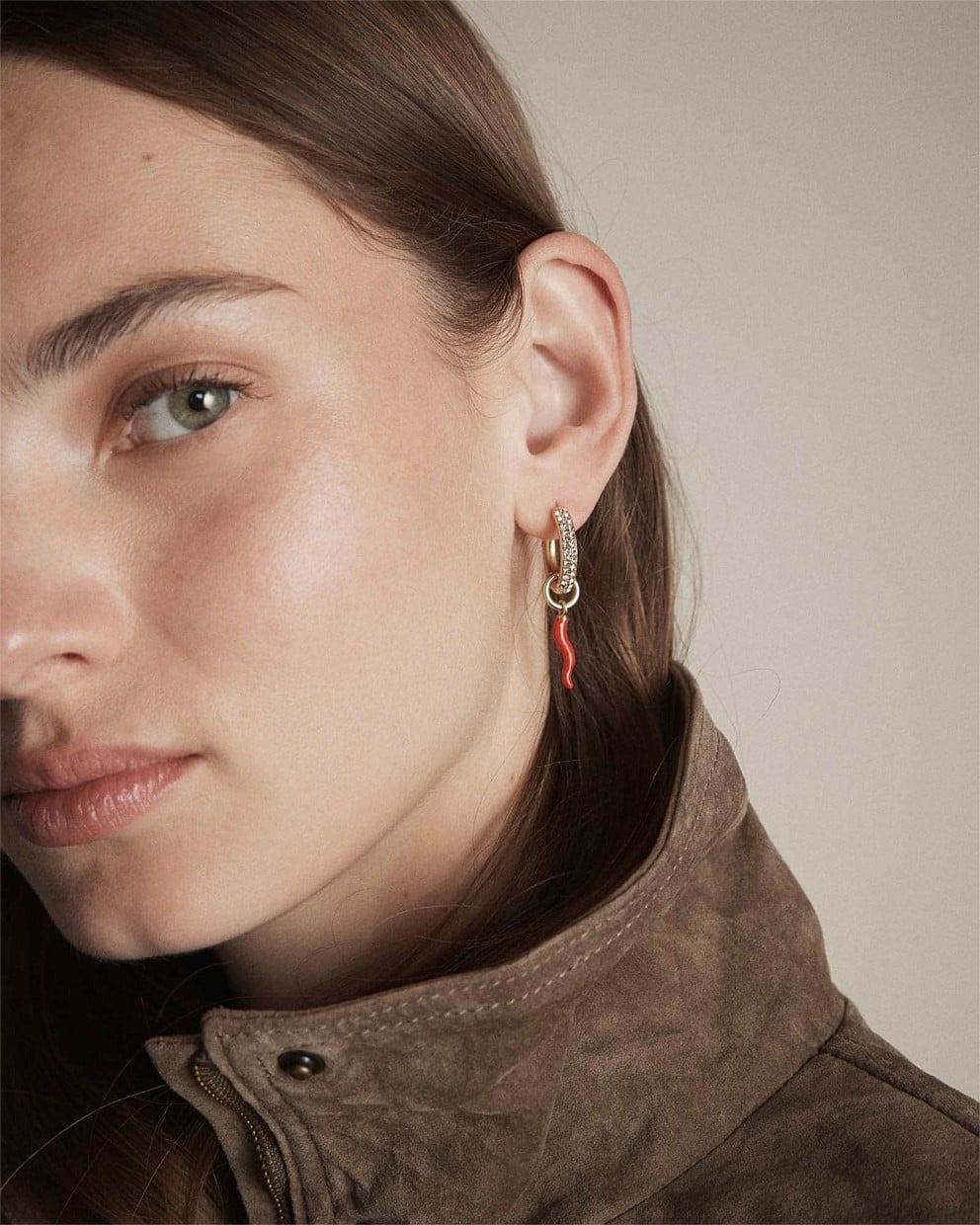 Talisman Charm Hoop Earrings