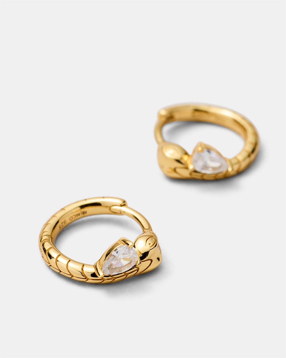 Shadow Huggie Earrings