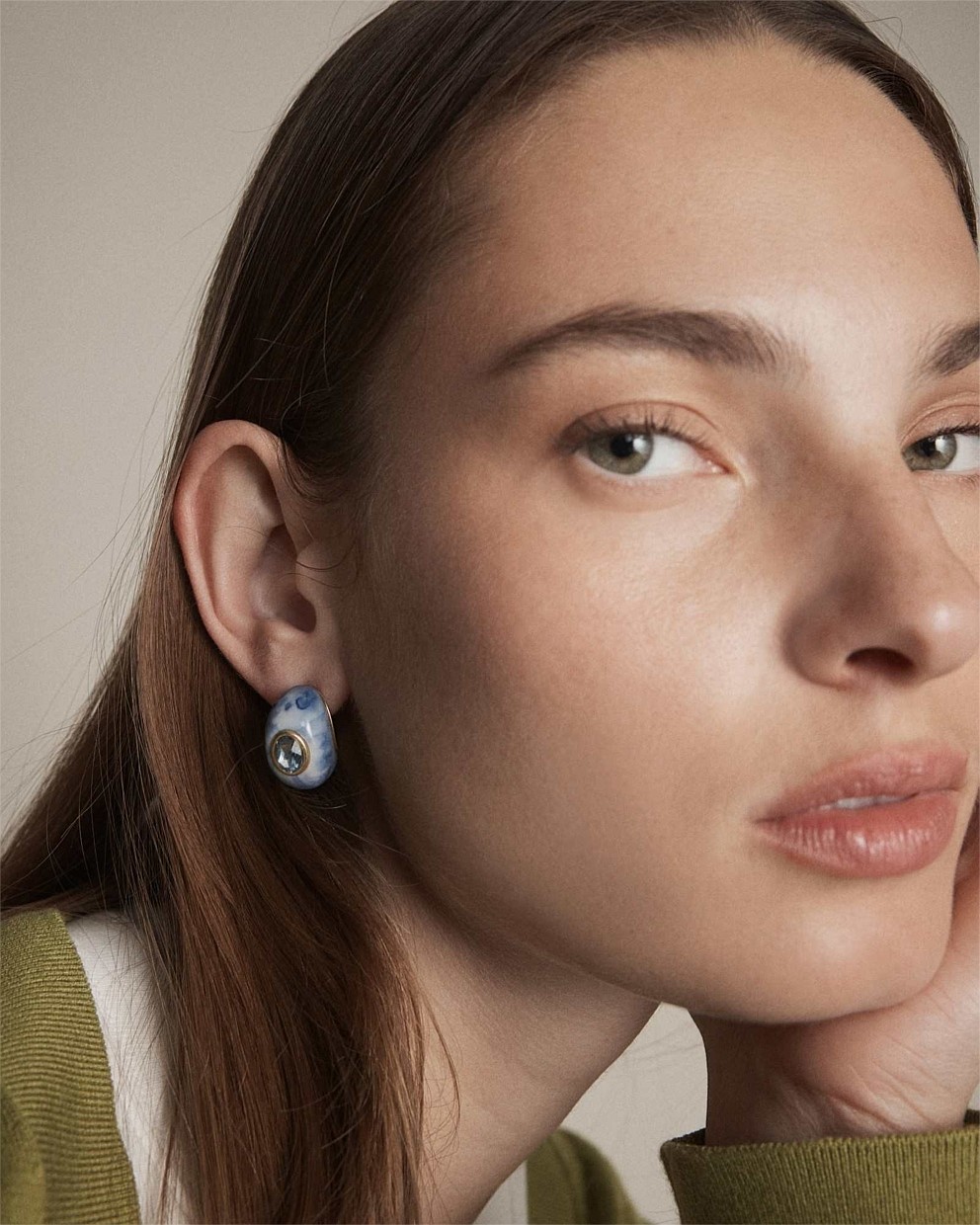 Destined Resin Hoop Earrings