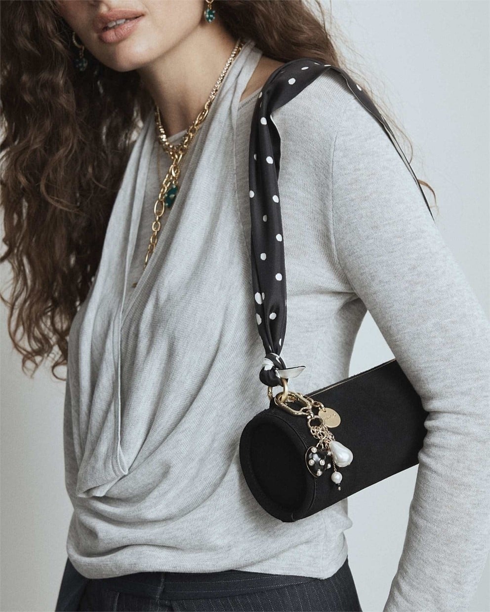 Polka Bag Charm