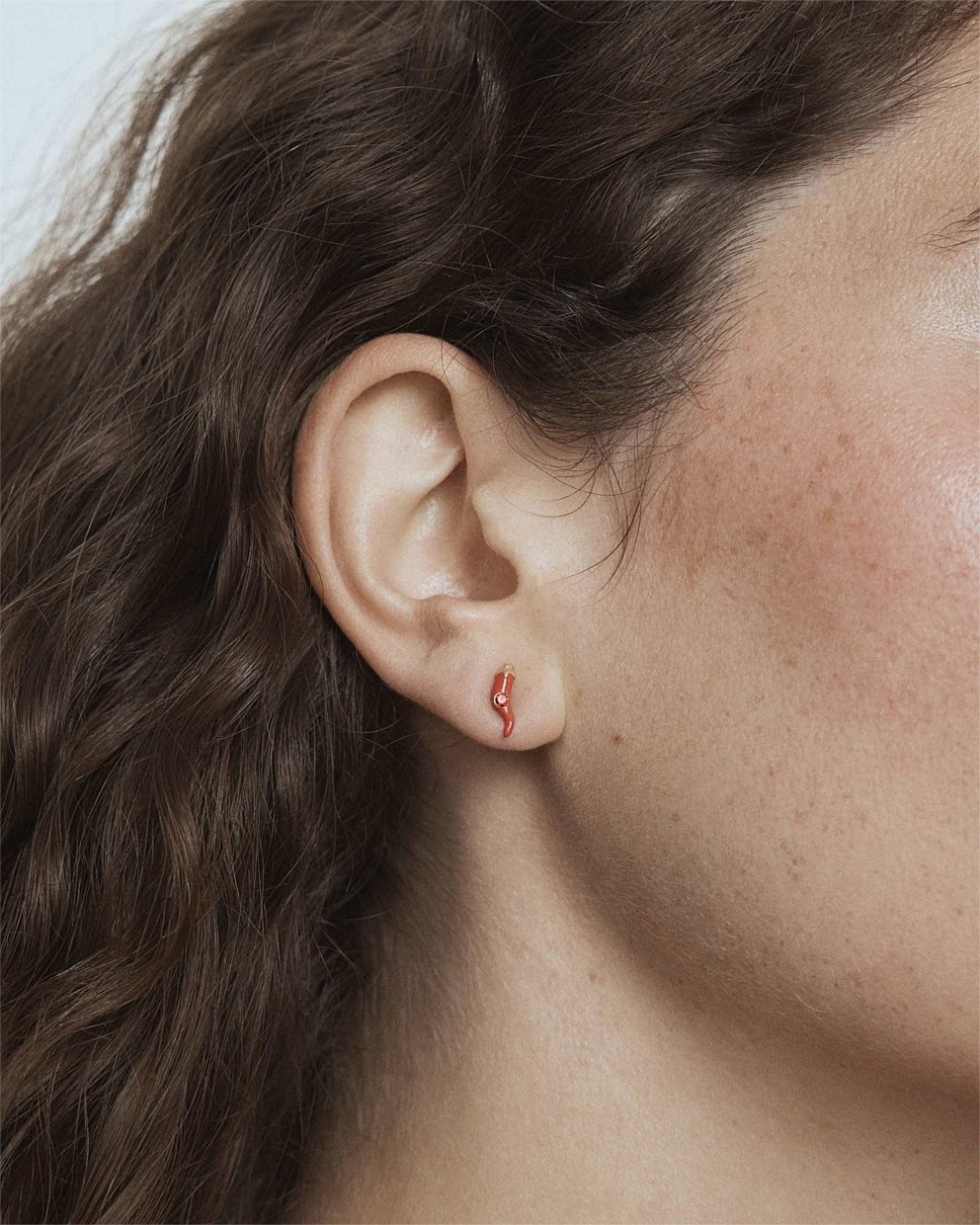 Cornicello Stud Earrings