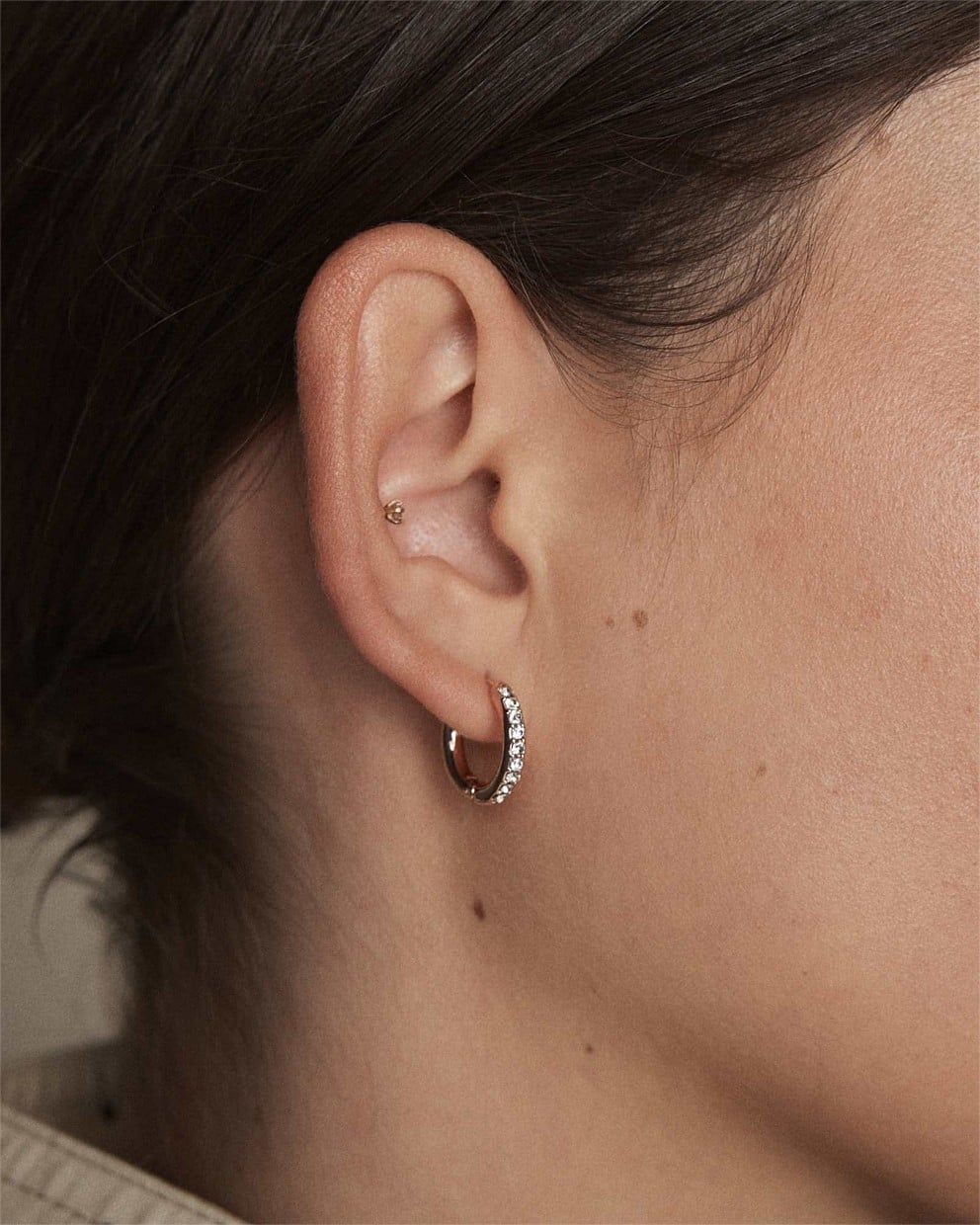 Amulet Charm Hoop Earrings