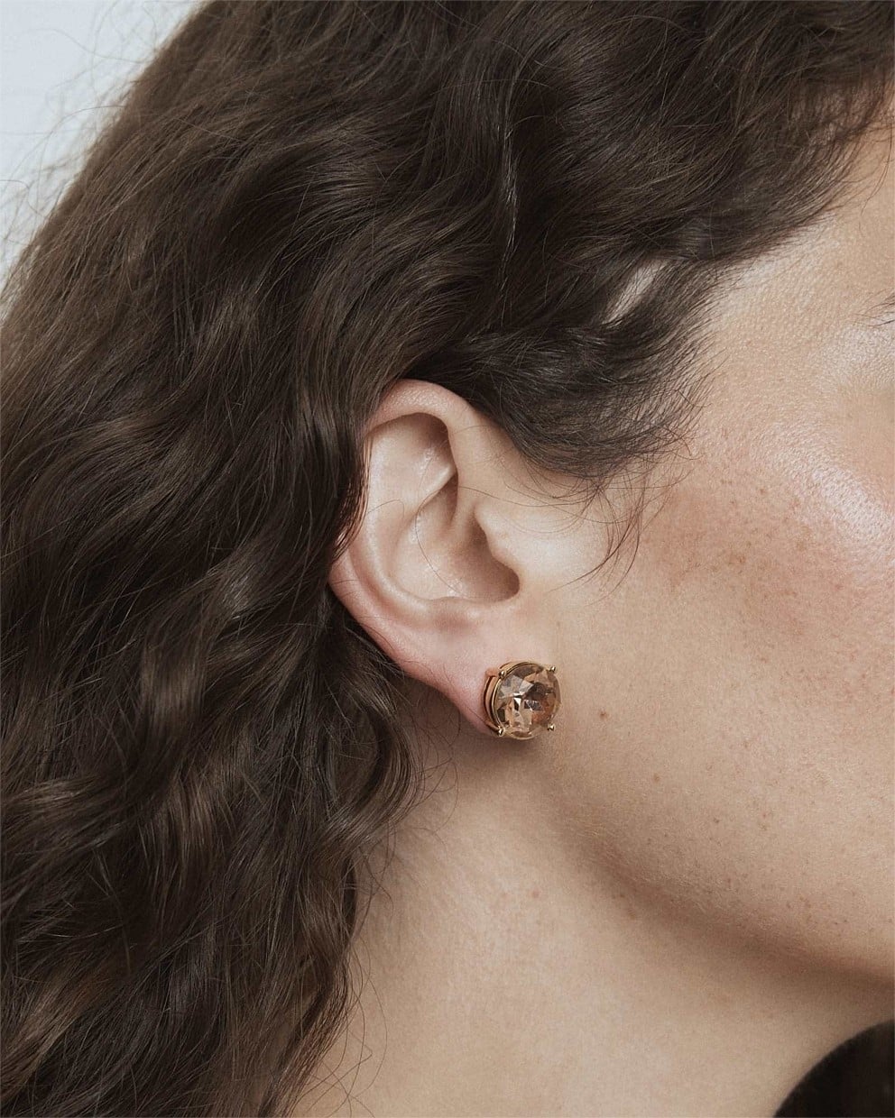 Glowy Crystal Stud Earrings