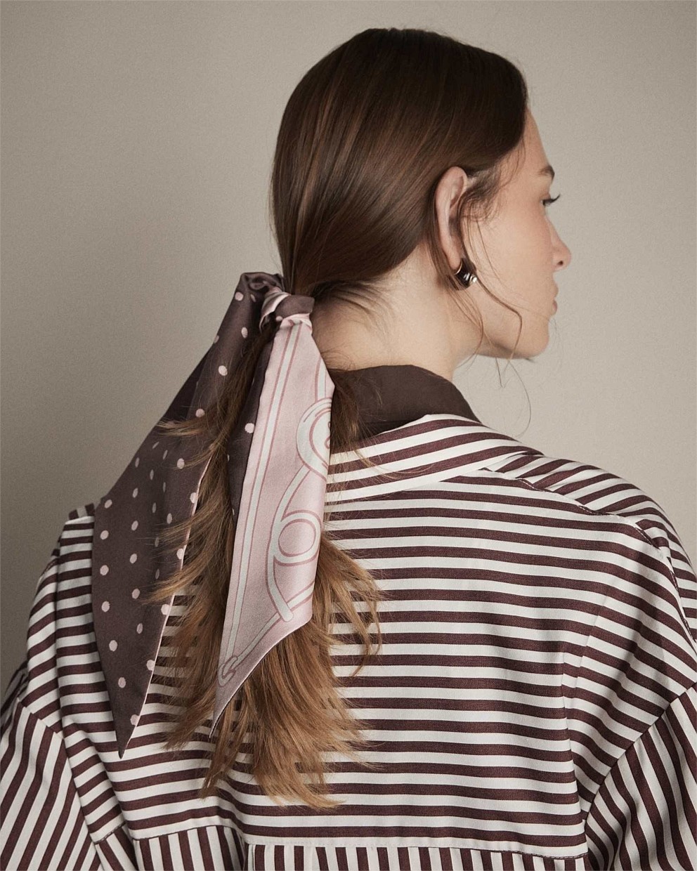 Mim Button Thin Scarf