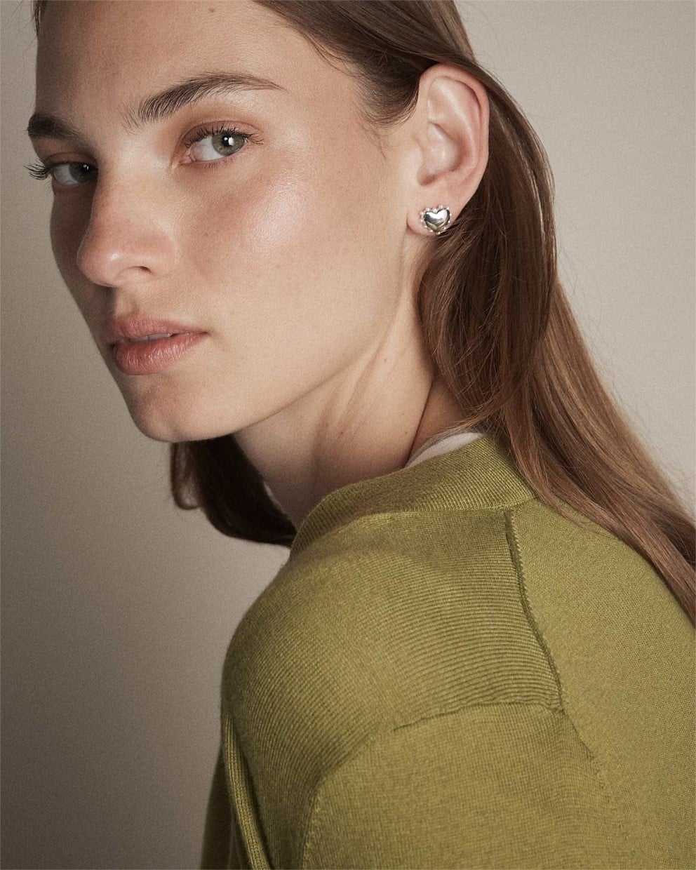 Adore Heart Stud Earrings