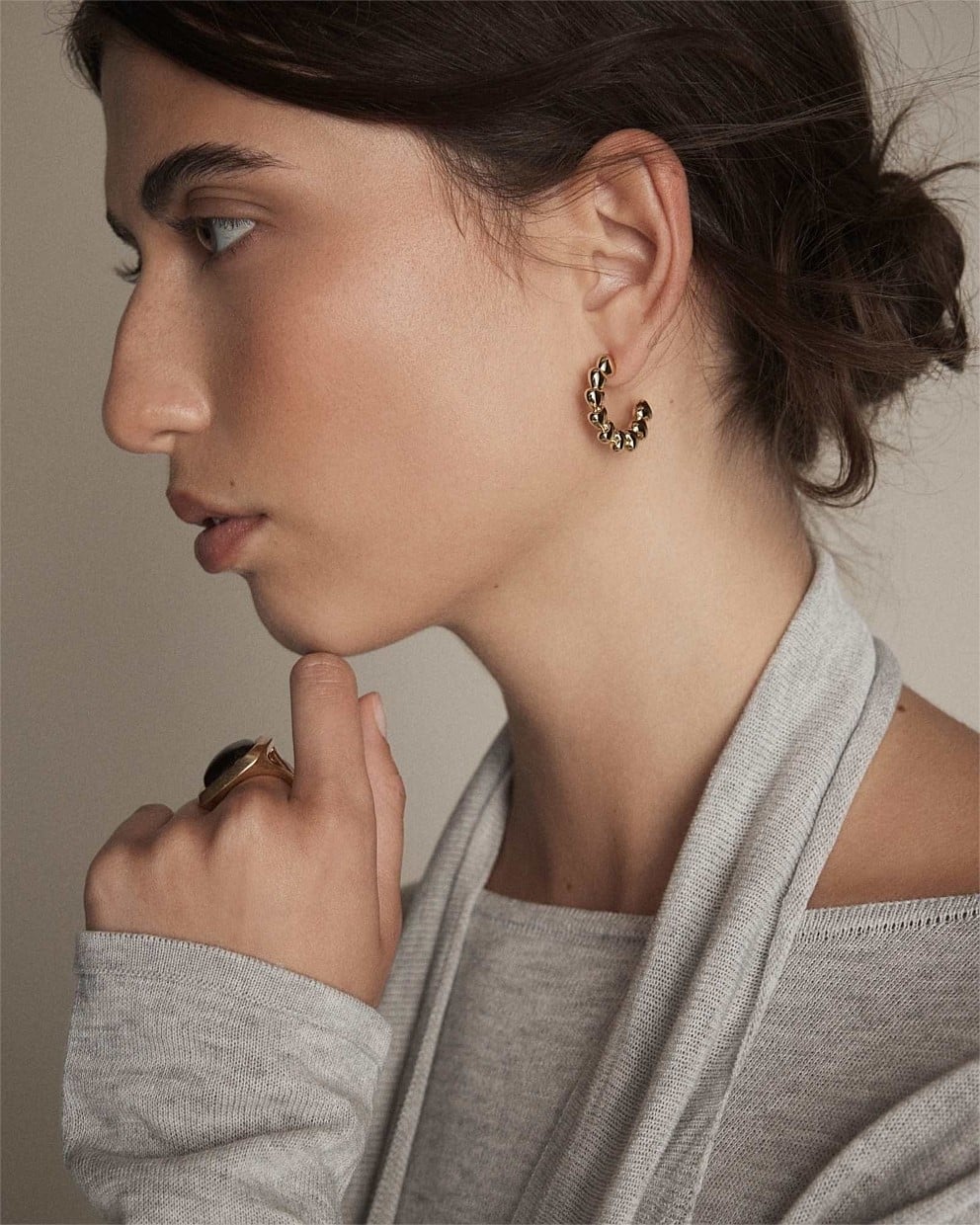 Fated Heart Hoop Earrings