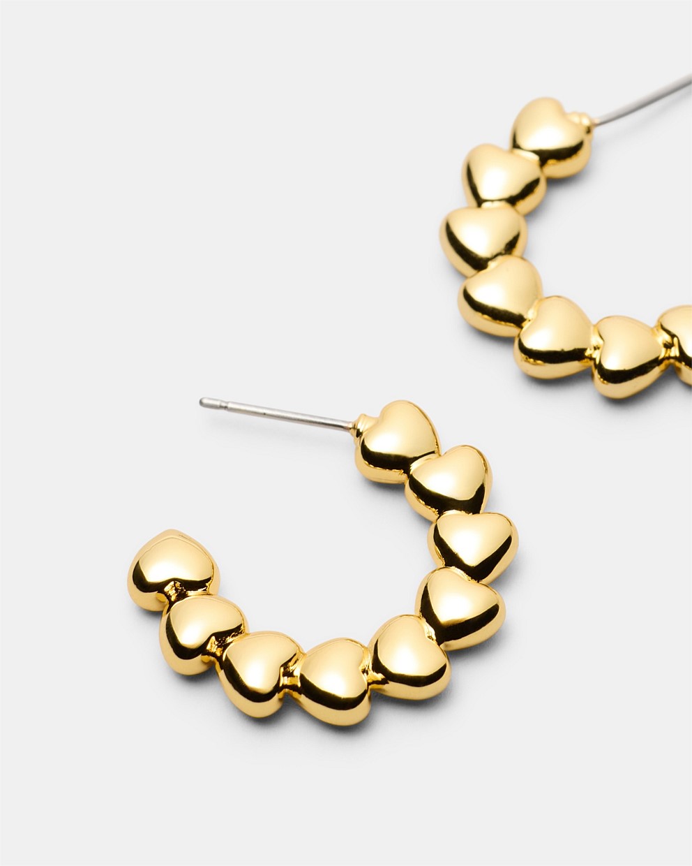 Fated Heart Hoop Earrings