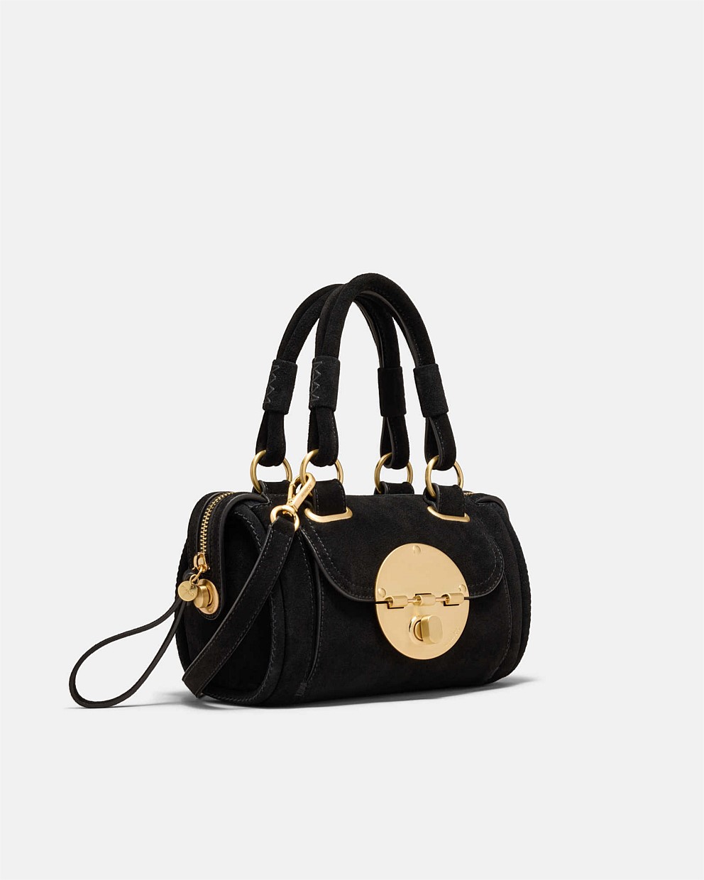 Turnlock Bowler Grab Crossbody Bag