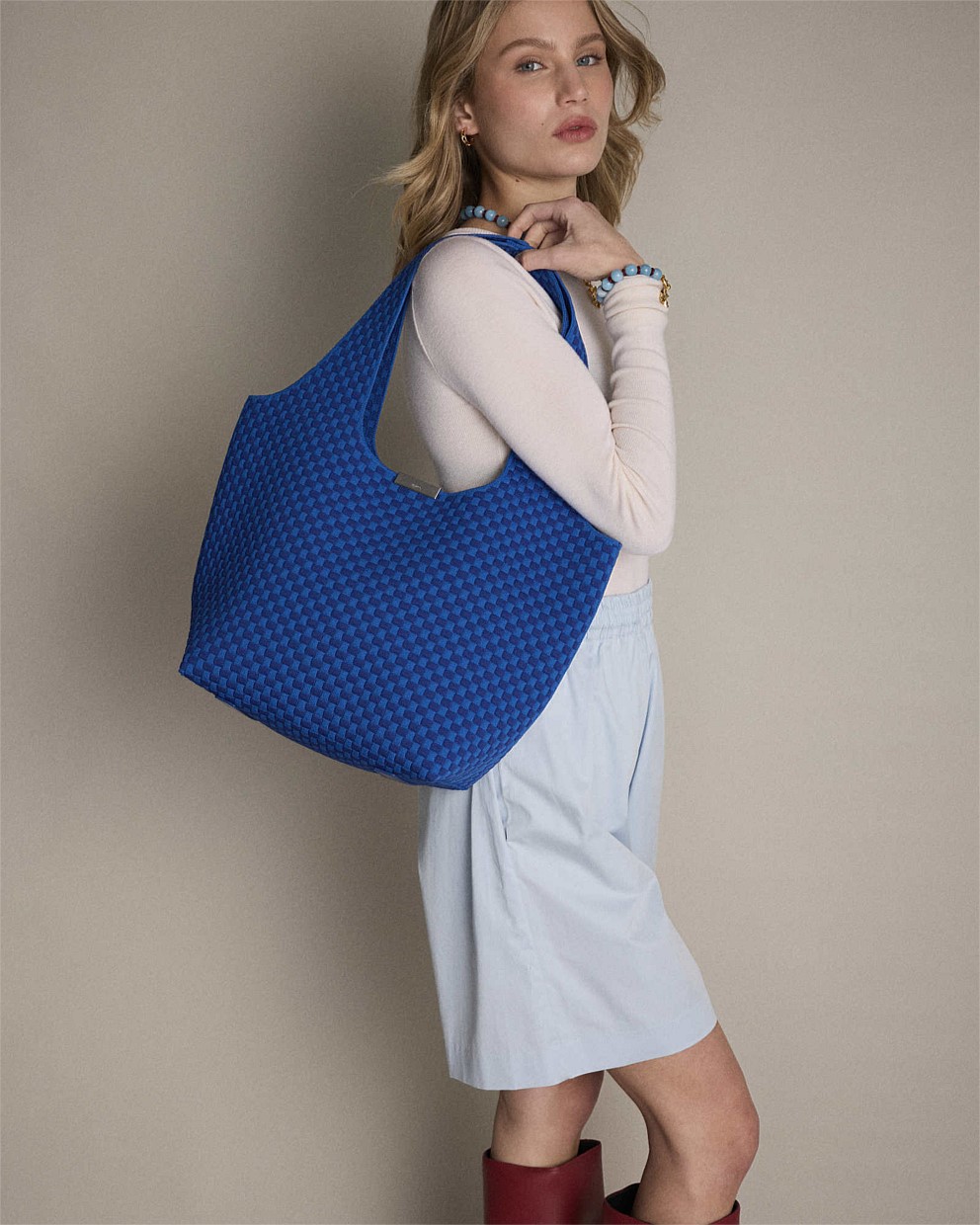 Amelie Basket Tote Bag