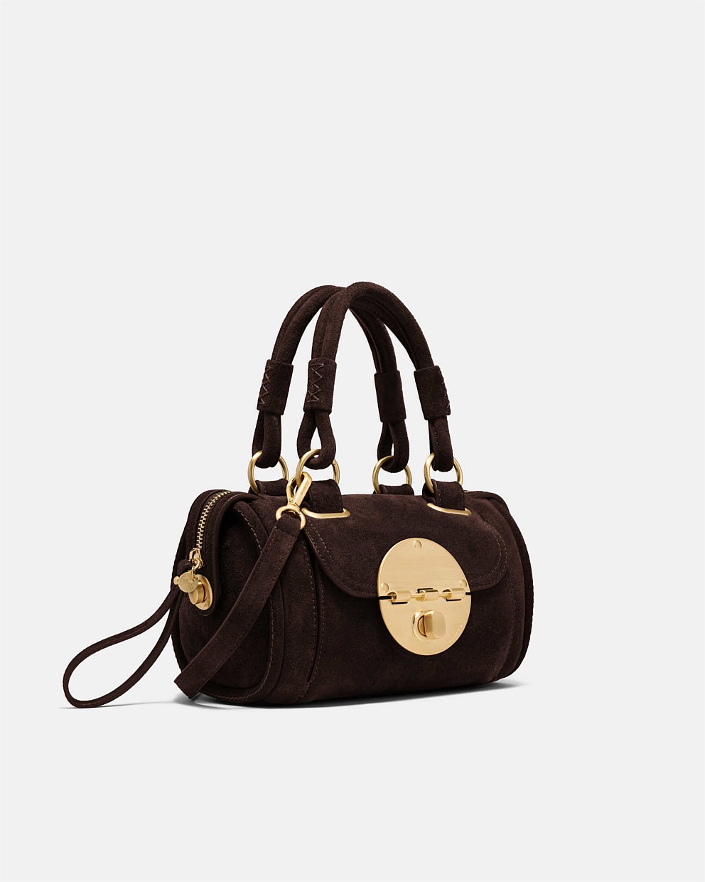 Turnlock Bowler Grab Crossbody Bag