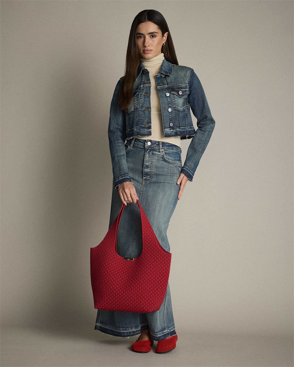 Amelie Basket Tote Bag