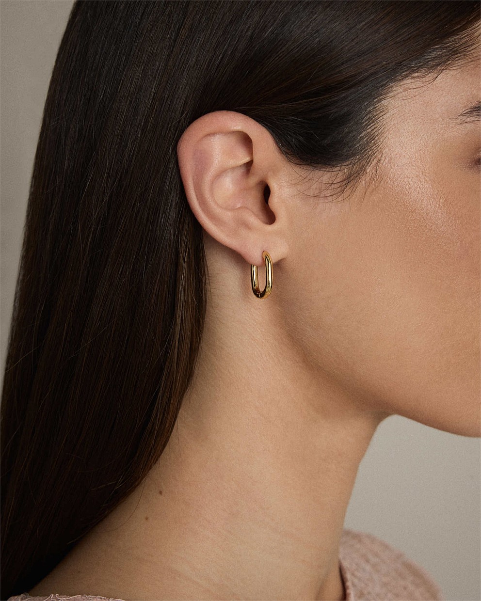 Linked Up Huggie Earrings