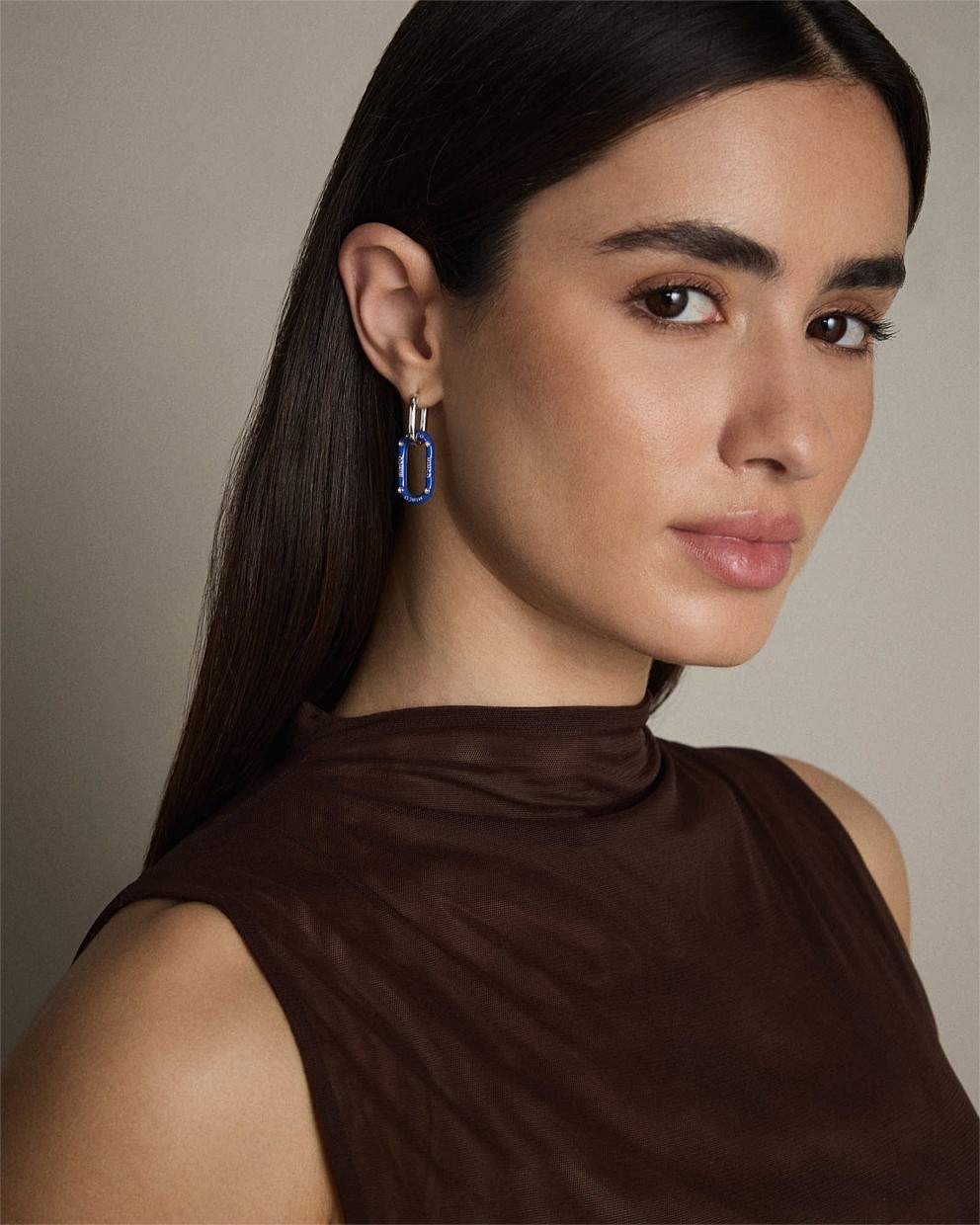 Linked Up Huggie Earrings