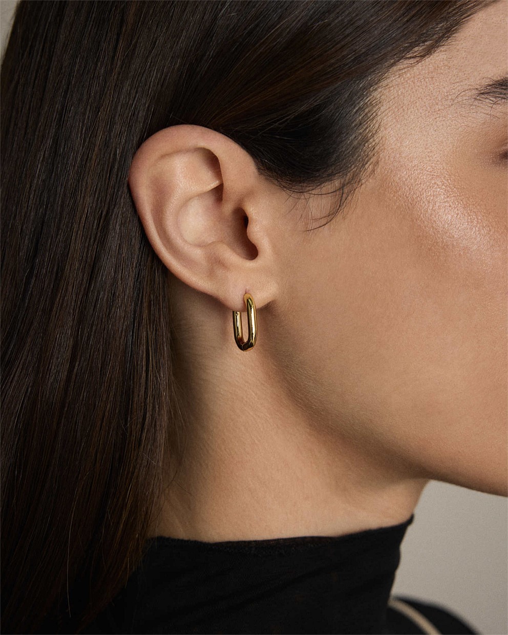Linked Up Huggie Earrings